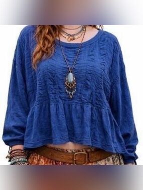 Anthropologie 
Pilcro Textured Babydoll Top